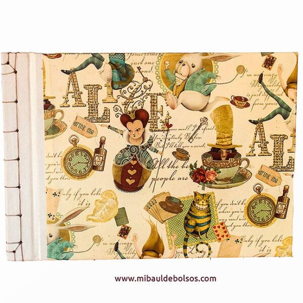 Cuaderno encuadernación japonesa Alicia