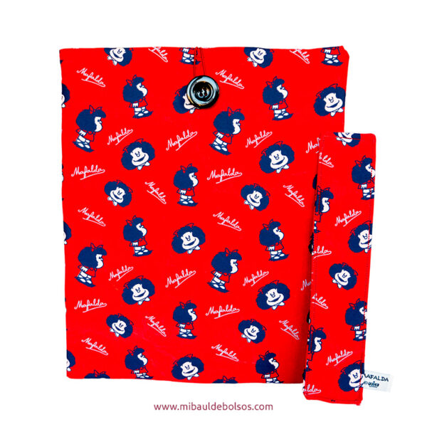 Pack-Funda-de-libros-Mafalda-y-marcapáginas